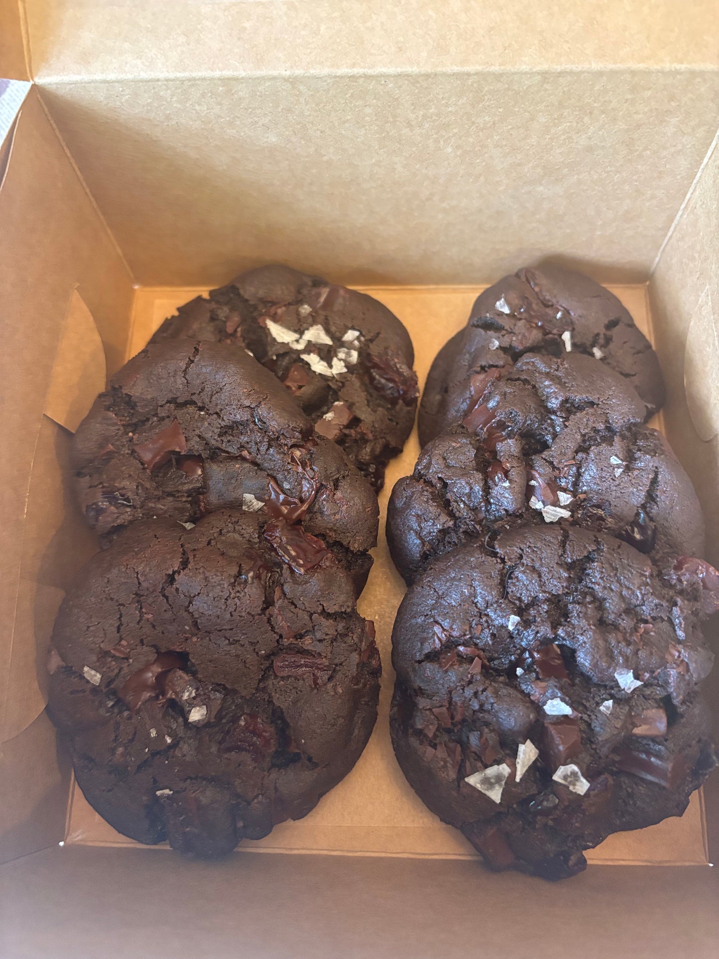 BAKERY Double Chocolate Chip Cherry Sea Salt Cookies - 6 Pack Box